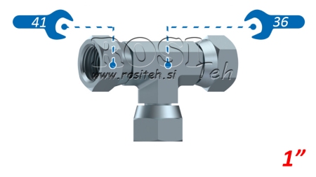 HIDRAULIČNI T-KOMAD S OKRETNOM MATICOM BSP 1