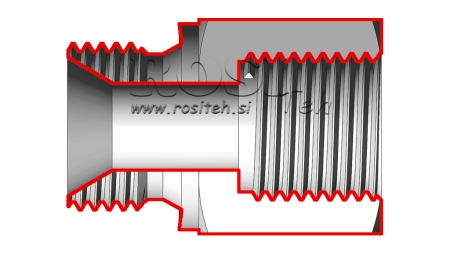 HIDRAULIČNI ADAPTER MUŠKI-ŽENSKI 3/8-16X1,5