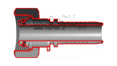 HIDRAULIČNI PRIKLJUČAK DKOL 15 L ŽENSKI DN10-M22x1,5