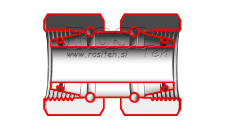 HIDRAULIČNI DVOSTRUKI SPOJ S OKRETNOM MATICOM (16S) M24X1,5