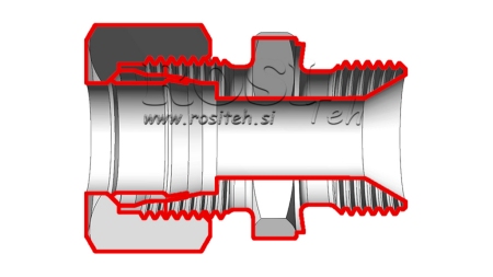 HIDRAULIČNI DVOSTRUKI VIJAK S MATICOM AL8-BSP3/8