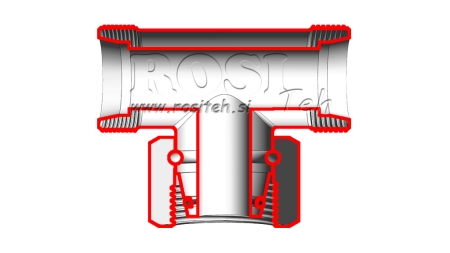 HIDRAULIČNI T-KOMAD L-8 SA SREDIŠNJOM OKRETNOM MATICOM M14X1,5