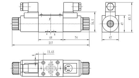 HIDRAULSKI ELEKTROMAGNETSKI VENTIL CETOP 3 12/24/230V N6_dimenzije