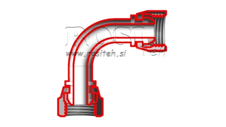 HIDRAULIČNO KOLJENO 90° ŽENSKI-ŽENSKI 1/4