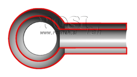METALNA CIJEV BANJO 1/2 45mm