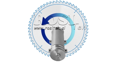 OSOVINA ZA CIRKULAR LIJEVANOŽELJEZNA 300MM (LIJEVI NAVOJ)