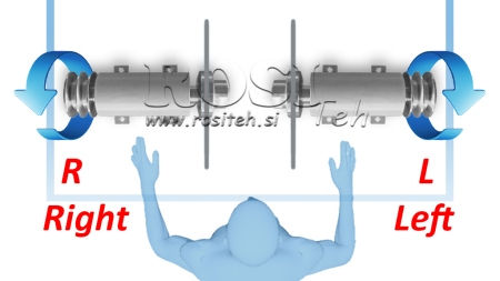 OSOVINA ZA CIRKULAR LIJEVANOŽELJEZNA 400MM (DESNI NAVOJ)