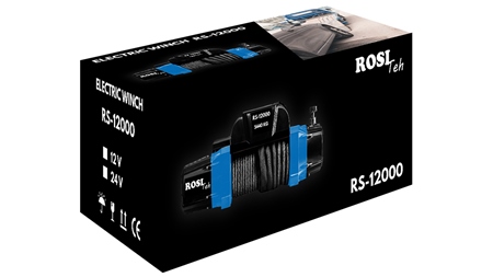 24 V ELEKTRIČNO VITLO RS-12000 - 5440 kg - SINTETIČKO UŽE - ECO