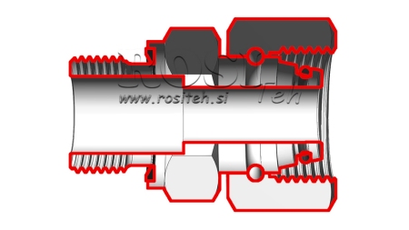 HIDRAULIČKI DVOVIJAČNIK UVOJNI VIJAK AOVR ED BSP3/8 - M18X1,5