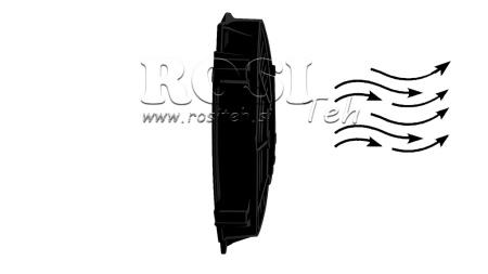 VENTILATOR AKSIJALNI 225mm VUČNI 24V