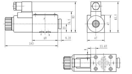 CETOP 3_1 COIL DIMENZIJE 51A