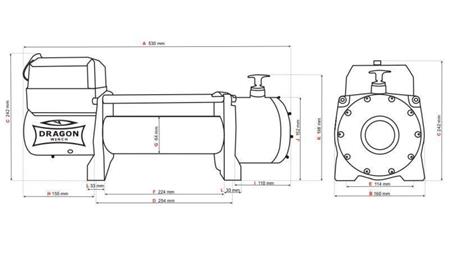 24 V ELEKTRIČNI VINČ DWM 13000 HD - 5897 kg