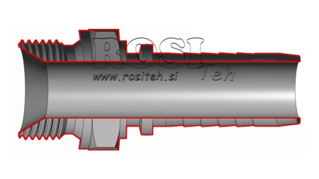 HIDRAULIČNI PRIKLJUČAK BSP MUŠKI DN25-M38X1,5