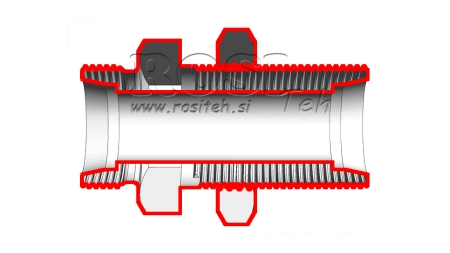 HIDRAULIČNI PROLAZNI DVOSTRUKI SPOJ (15L) M22X1,5