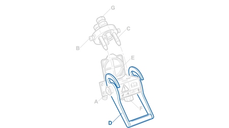 RUČICA ZA MULTI-FASTER 4SMJERNI 3/8 FIKSNI DIO