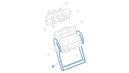 RUČICA ZA MULTI-FASTER 4,6SMJERNI FIKSNI DIO