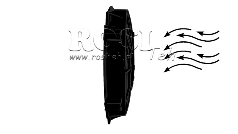 VENTILATOR AKSIJALNI 280mm POTISNI 12V