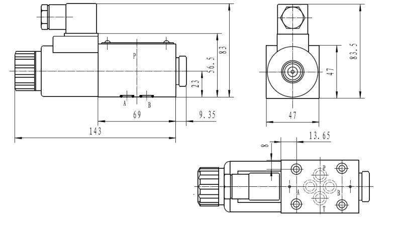 CETOP 3_1 COIL DIMENZIJE 41A