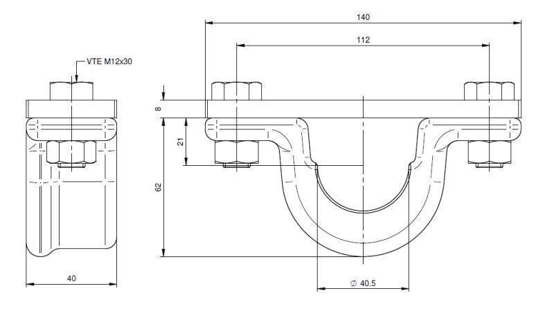 TELESKOPSKI DRŽAČ CILINDRA FI40-A