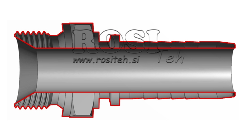 HIDRAULIČNI PRIKLJUČAK BSP MUŠKI DN25-M38X1,5