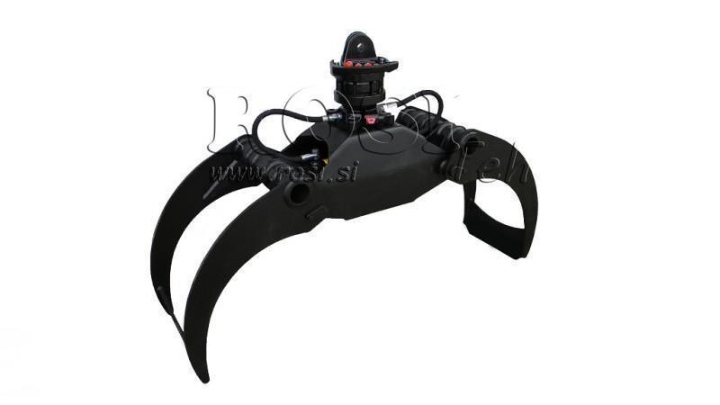 ŠUMA CLAW LG1500 kg - 1320 mm ROTATOR 4500/2500 KG S FLANŠOM