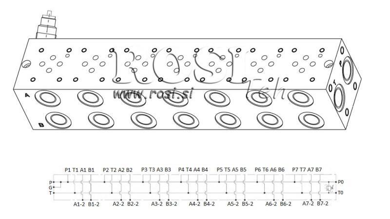 BAZA CETOP3 NG6 7M S SIGURNOSNIM MEHANIZMOM