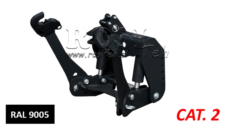 UNIVERZALNI KIT PREDNJA ČELNA HIDRAULIKA 2KAT ZA TRAKTOR 1500kg CRNA (RAL 9005)