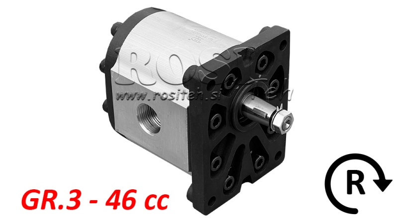 HYDRAULIKPUMPE GR.3 46 CC HØJRE - GEWINDE