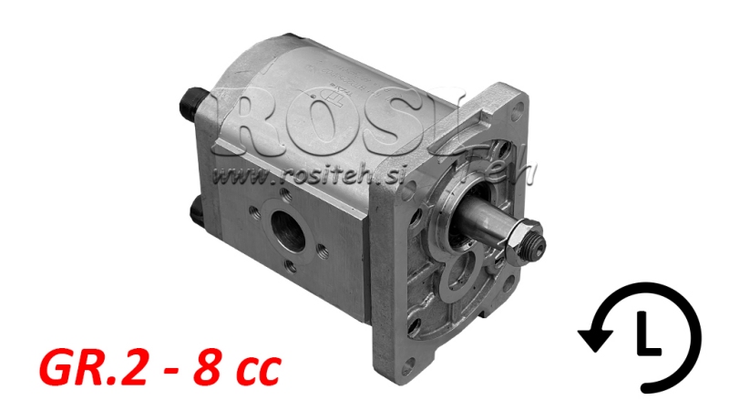 HYDRAULIKPUMPE GR.2 8 CC VENSTRE - FLANGER