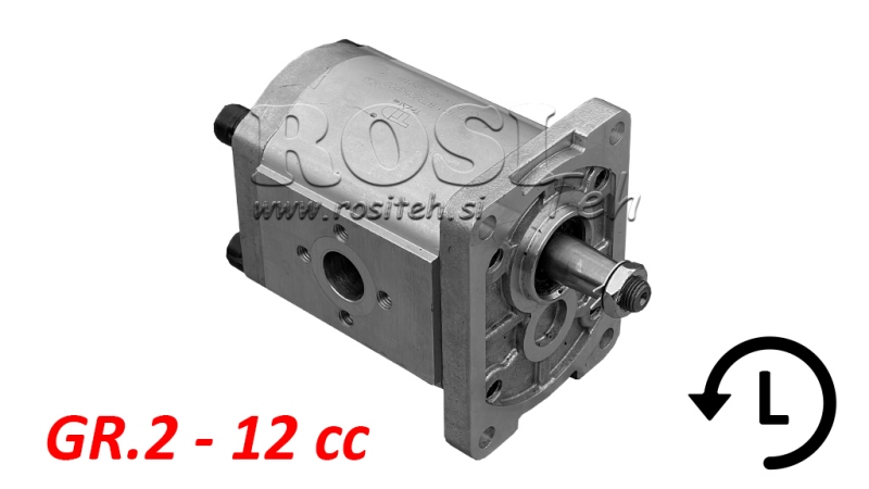 POMPA HYDRAULICZNA GR.2 12 CC LEWA - FLANŻE