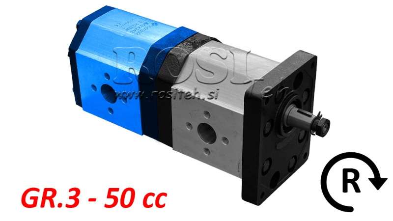 HIDRAULIČNA PUMPA 30C50X242 STRAŽNJA GR.3 50 CC DESNO