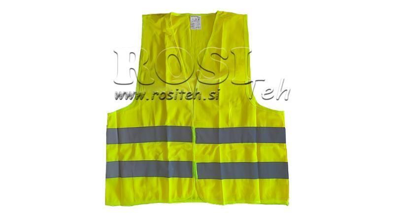HØJ SYNLIGHED SIKKERHEDSVEST orange/gul