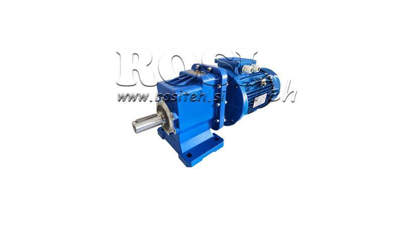 3Fase 0.75kW-ELEKTRISK MOTOR MED ERC02 REDUKTOR MS80 58rpm