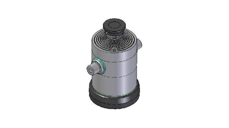 1054S - CILINDRO TELESCOPICO STANDARD/BALL 10 STADI CORSO 3450 DIAMETRO 300