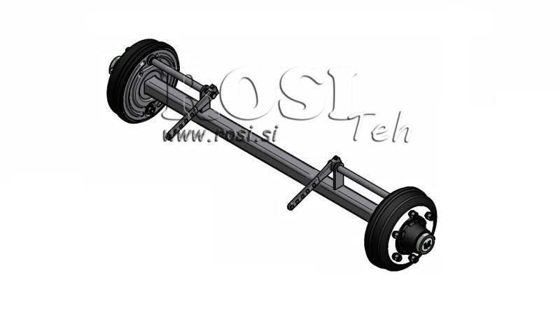 ASSE PER RIMORCHIO 5400 kg CON FRENI (1500 mm)