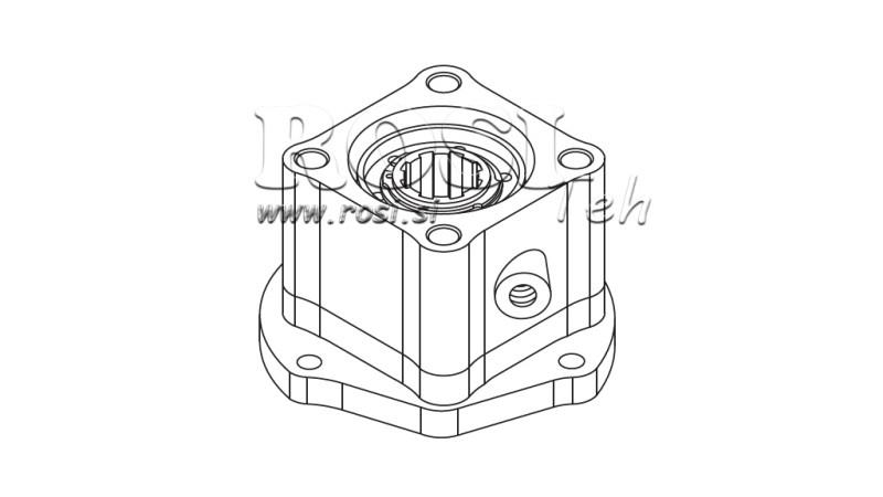 UTGANG FOR HYDRAULIKKPUMPE - VOLVO R6-1