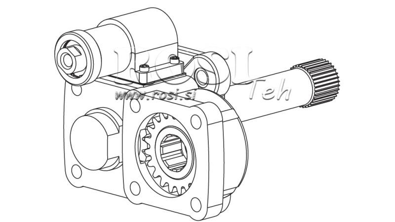 UTGANG FOR HYDRAULISK PUMPE - VOLVO SR-1700-2