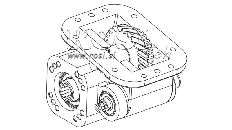 UDGANG TIL HYDRAULISK PUMPE - SCANIA GR 900