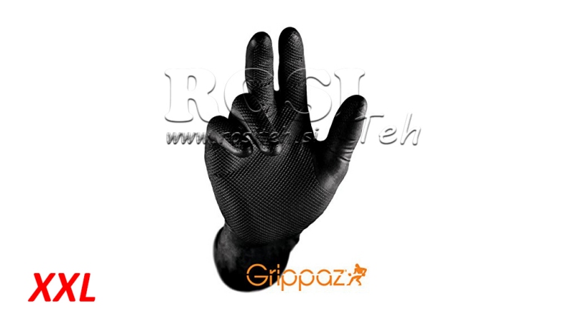 GUANTI IN NITRILE GRIPPAZ NERO 50/1 - XXL