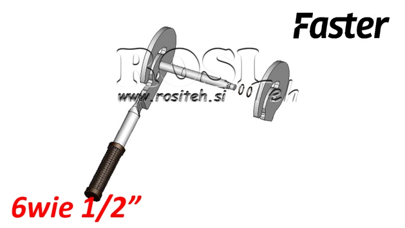 RUČICA ZA MULTI-FASTER 6SMJERNI 1/2 FIKSNI DIO