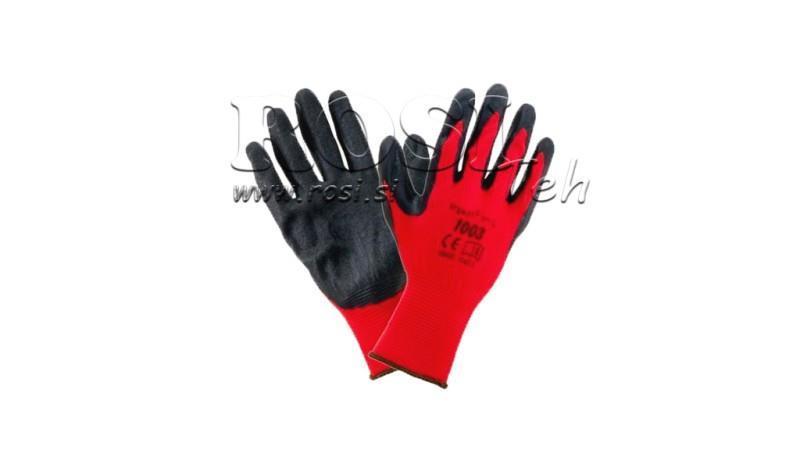 LATEX BEKLEDE HENDER - STØRRELSE 11