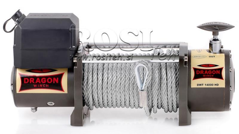 24 V ELEKTRISCHER WINSCH DWT 14000 HD - 6350 kg