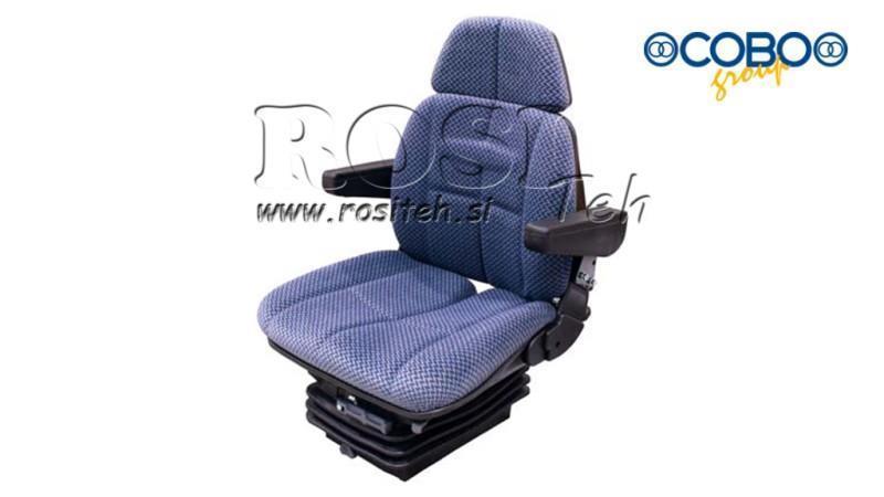 SEDADLO TRAKTORU S VZDUCHOVÝM PŘÍVĚSEM TEXTIL S OPĚRKOU
