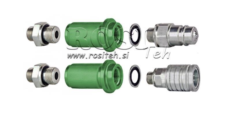 MANIGLIA PER ACCOPPIAMENTO RAPIDO MARCATURA M22-1/2 VERDE