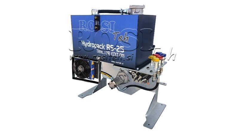 TRAKTOR HYDRAULISK AGGREGAT KAPASITET 100l FLOW 53l/min 3XP80 - MED OLJEKJØLER