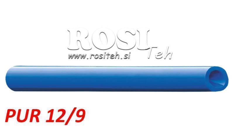 PU 12/9 PUR TUBO D'ARIA BLU POLIURETANO