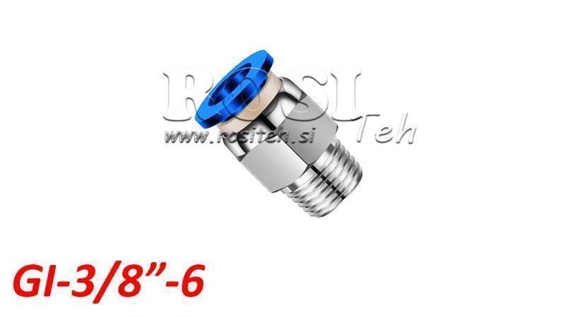 PNEUMATSKI PLUG RAVNI SPOJNIK TPA S NITIMA GI-038-6