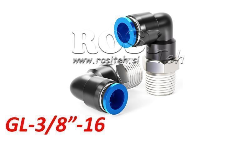 PNEUMATSKI PLUG KUTNI SPOJNIK TPA S NITI GL-038-16