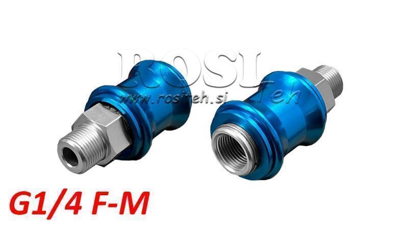 PNEUMATICKÝ RUKOJMOVÝ KLAPKA 3/2 PRRS G1/4 F-M
