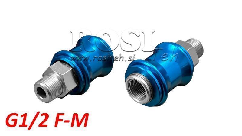 PNEUMATICKÝ RUKOJMOVÝ KLAPKA 3/2 PRRS G1/2 F-M